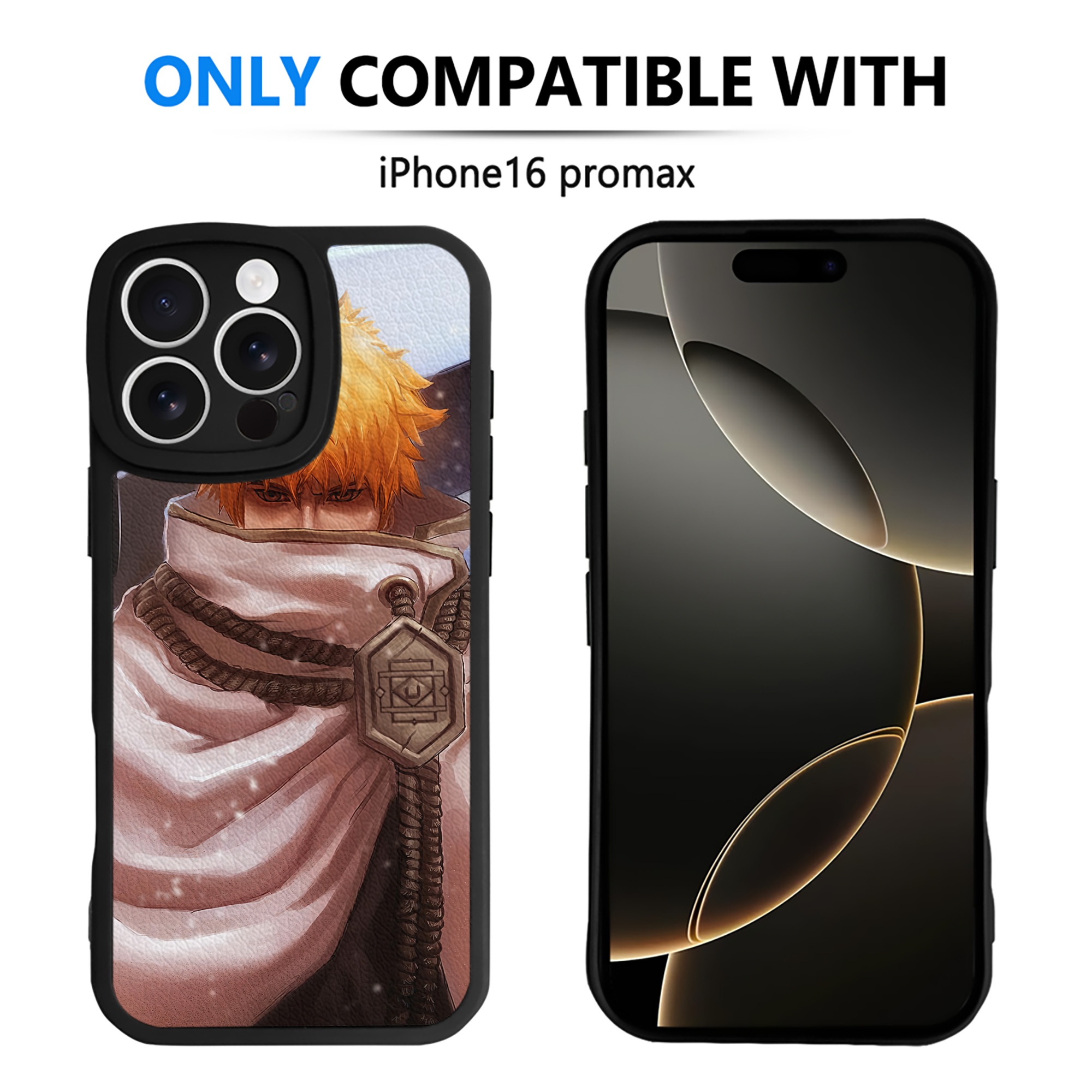 （画像用） ブリーチ BLEACH 【iPhone 16シリーズ対応】シリコンスマホケース（レザー調） 材質：シリコン